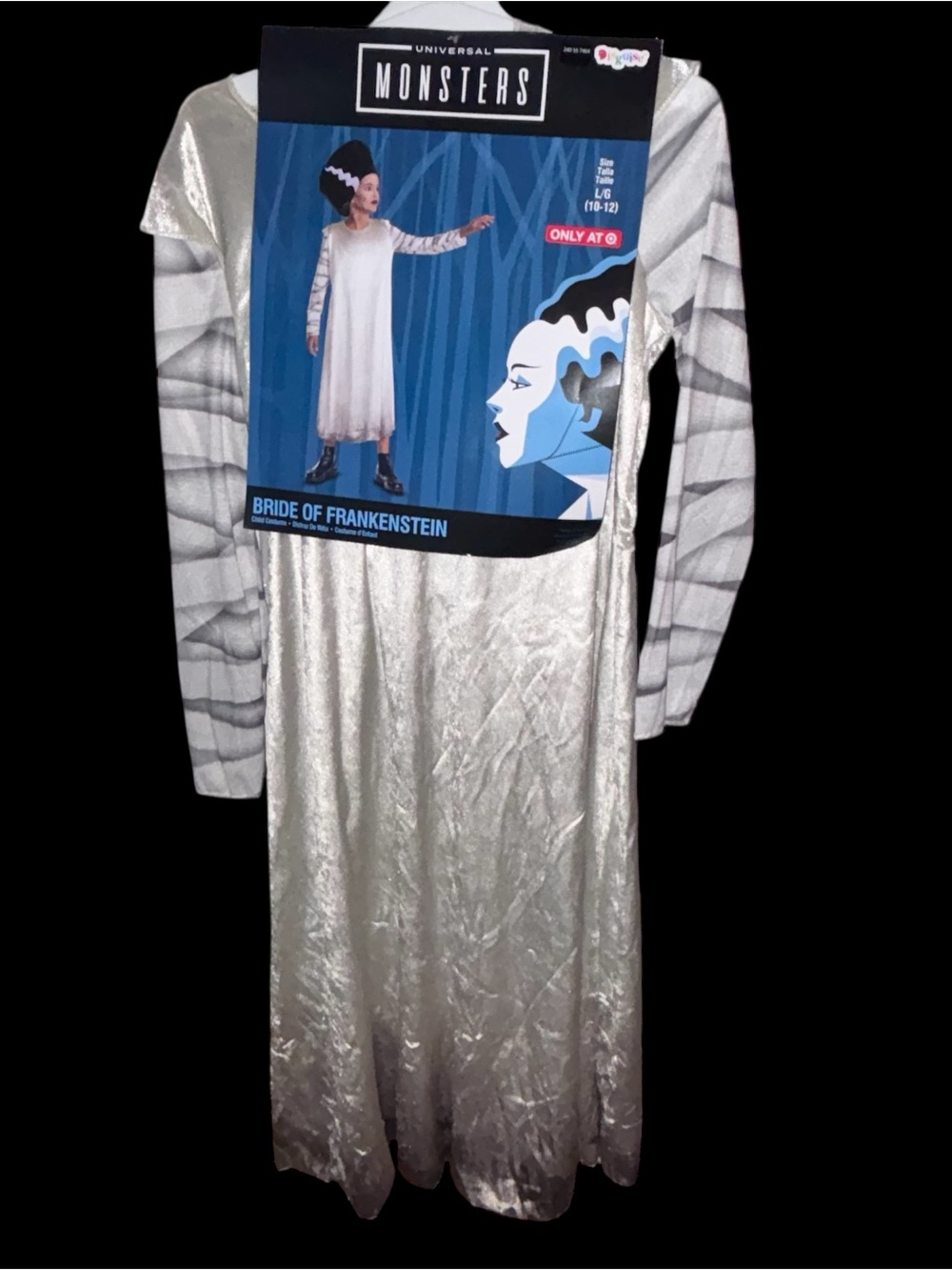 Disguise Hollywood Monsters The Bride of Frankenstein Girls Costume NWT - Picture 11 of 16